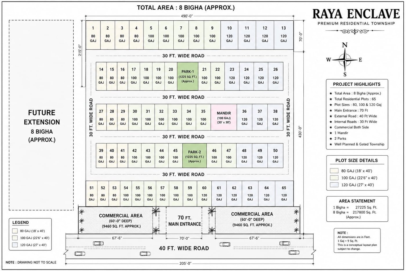 Explore the layout, plot by plot official layout plan